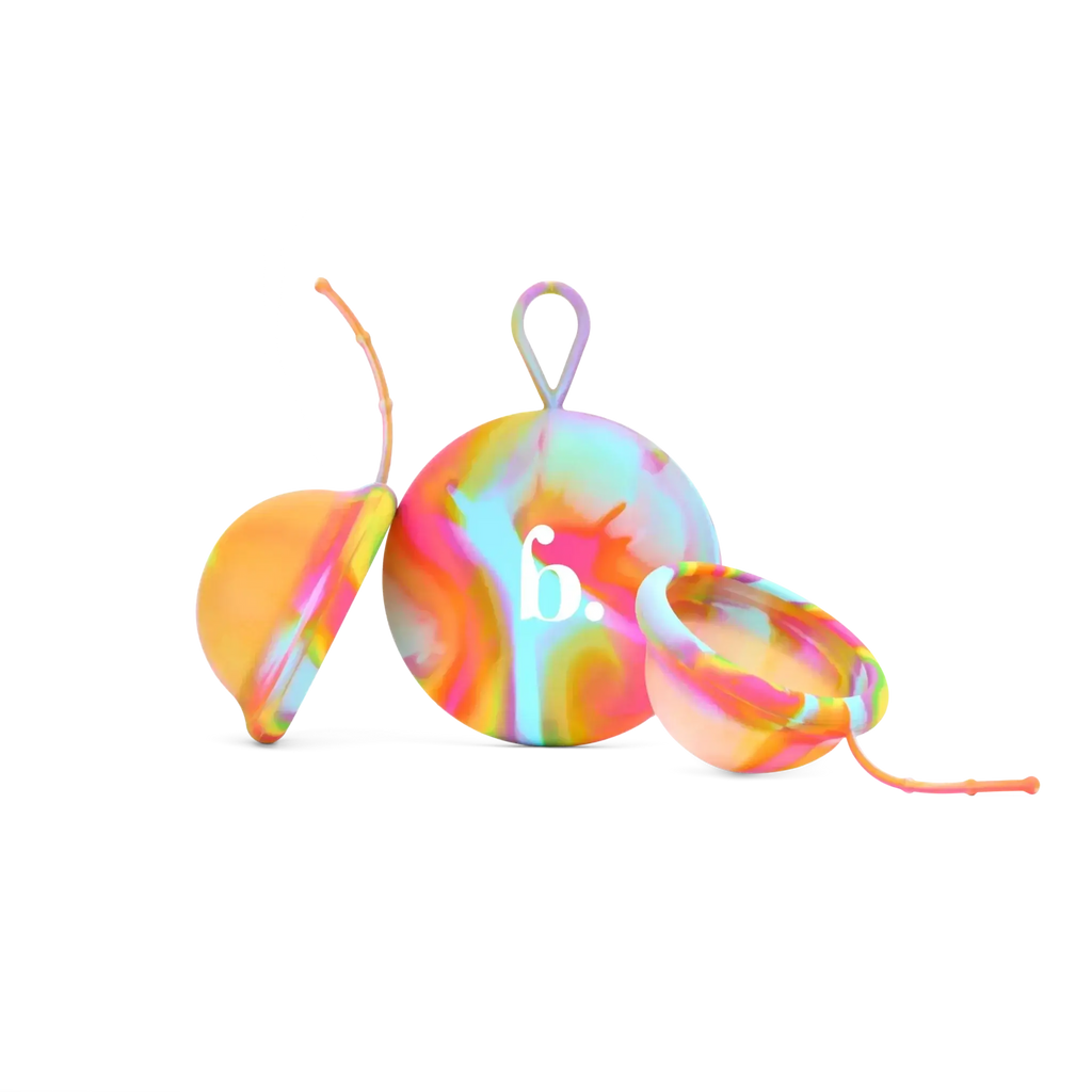 Menstrual Discs with String | Rainbow Edition