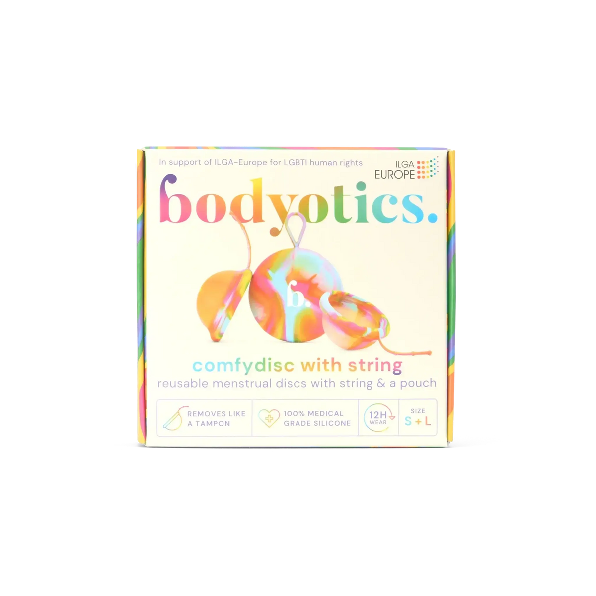 Menstrual Discs with String | Rainbow Edition