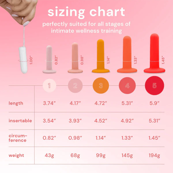 Dilators Set for Pelvic Wellness (5pcs)