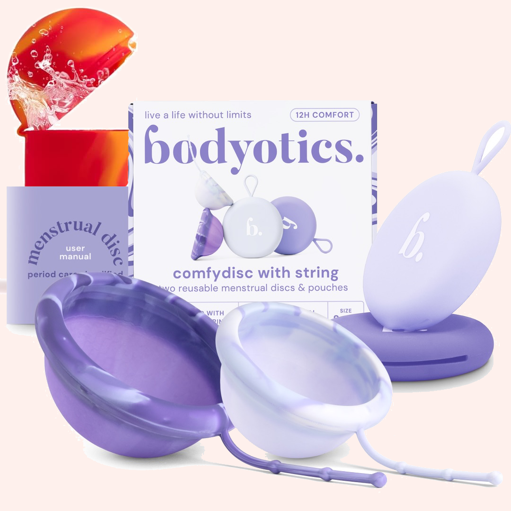 Menstrual Discs with String & Steriliser Case Bundle