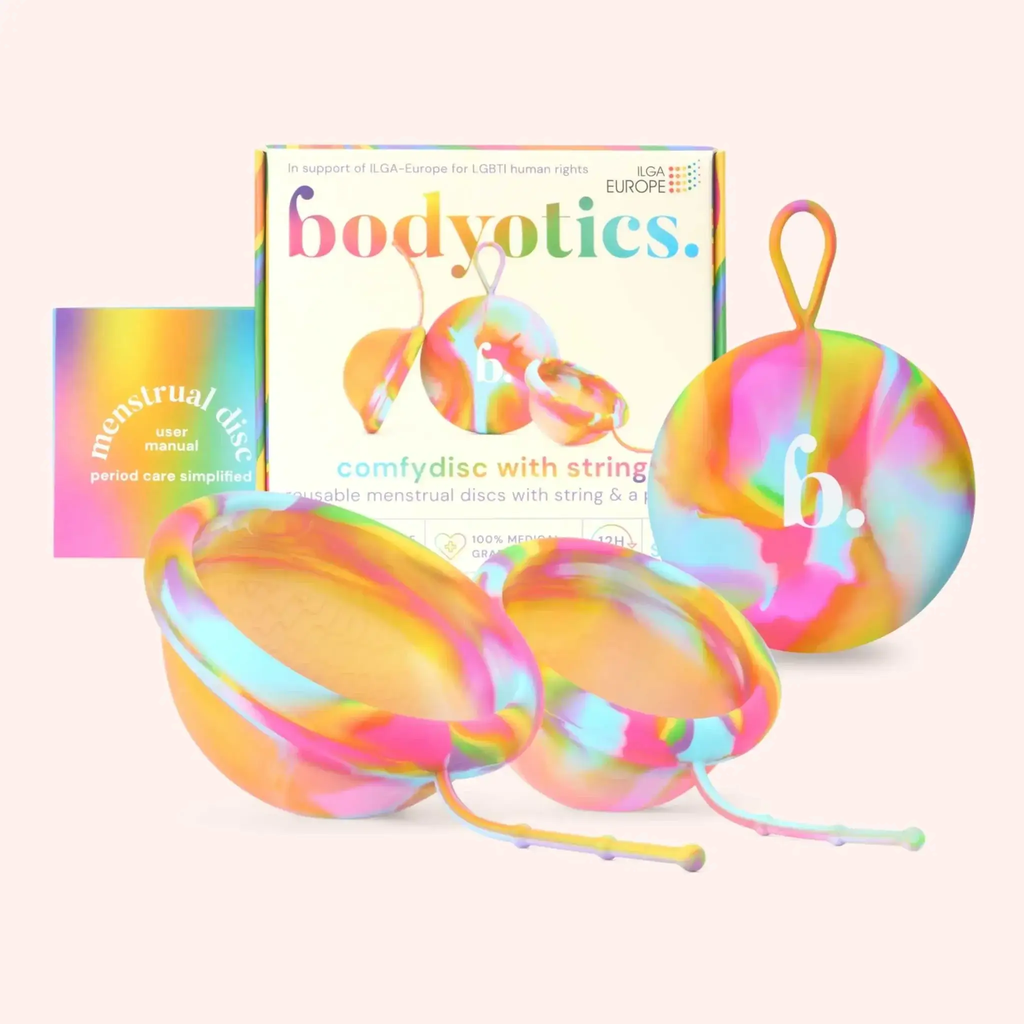 Menstrual Discs with String | Rainbow Edition