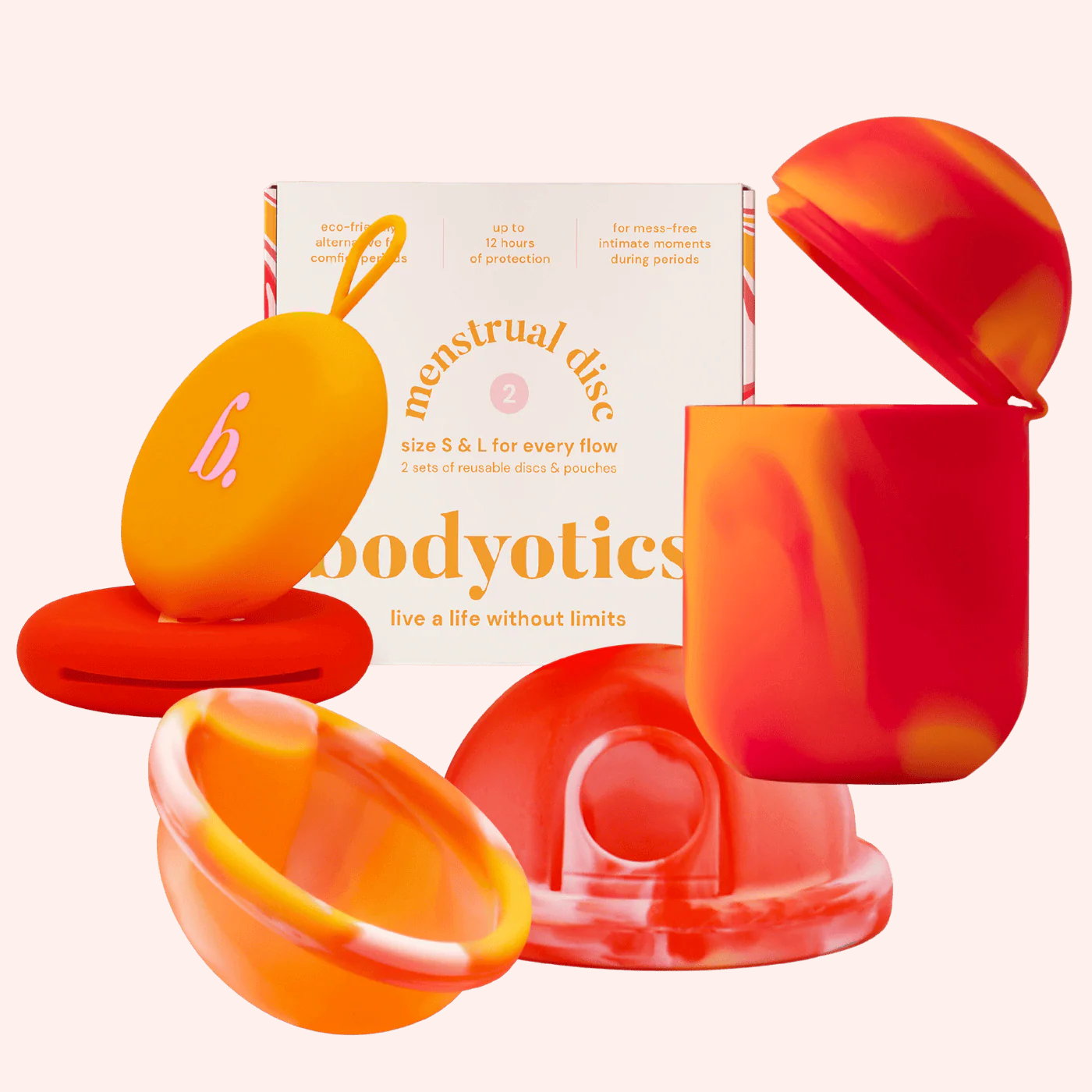 Menstrual Discs with Ring & Steriliser Case Bundle